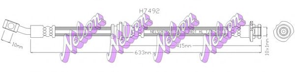 Тормозной шланг Brovex-Nelson H7492