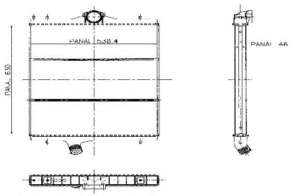 Радиатор, охлаждение двигателя KAGER 311972