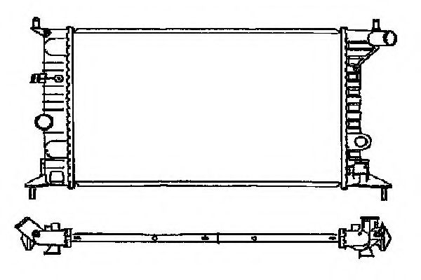 Радиатор, охлаждение двигателя KALE OTO RADYATÖR 191