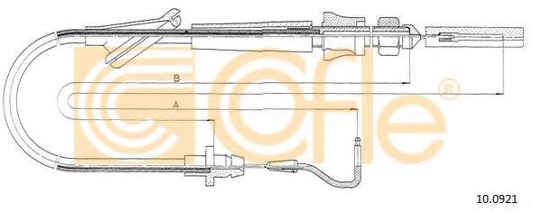 Тросик газа COFLE 10.0921