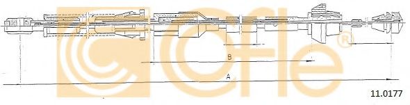 Тросик газа COFLE 11.0177