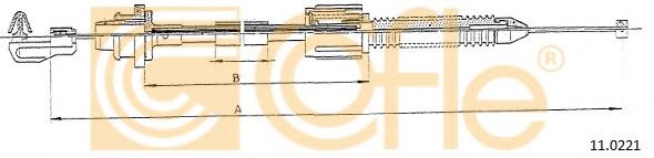 Тросик газа COFLE 11.0221