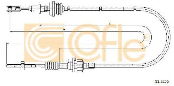 Трос, управление сцеплением COFLE 11.2256