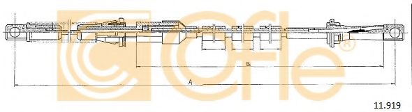 Тросик газа COFLE 11.919