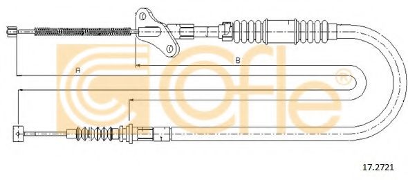 Трос, стояночная тормозная система COFLE 17.2721