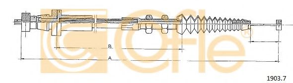 Тросик газа COFLE 19037