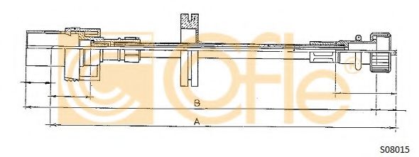 Тросик спидометра COFLE S08015