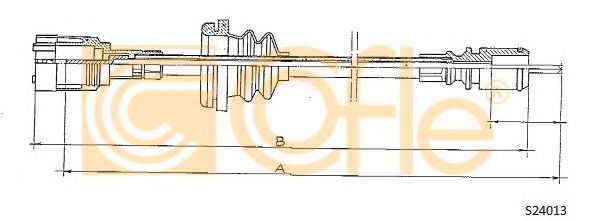 Тросик спидометра COFLE S24013
