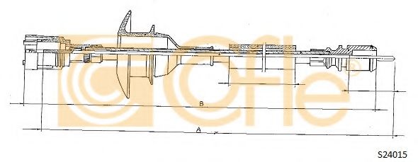 Тросик спидометра COFLE S24015