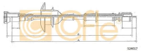 Тросик спидометра COFLE S24017