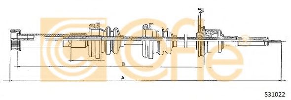 Тросик спидометра COFLE S31022