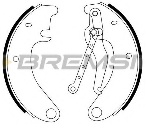 Комплект тормозных колодок BREMSI 1021