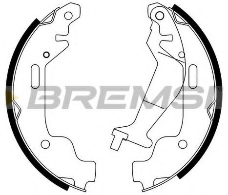 Комплект тормозных колодок WOKING 414500