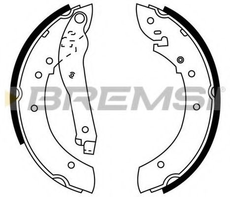 Комплект тормозных колодок BREMSI GF0380