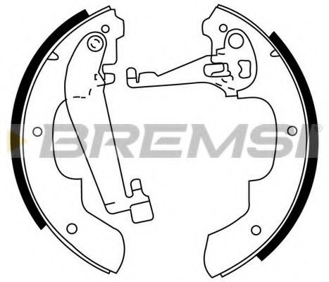 Комплект тормозных колодок BREMSI GF0445