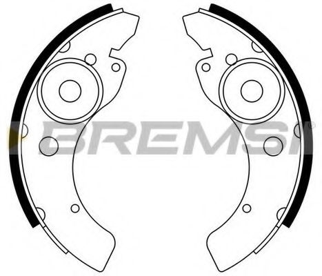 Комплект тормозных колодок BREMSI 2510