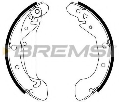 Комплект тормозных колодок BREMSI GF0632