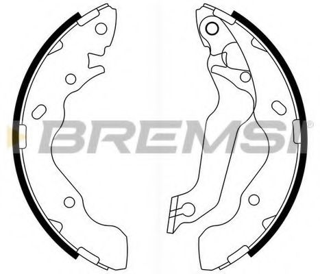 Комплект тормозных колодок BREMSI GF0741