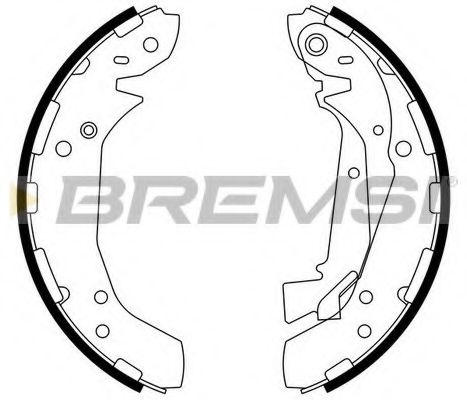 Комплект тормозных колодок BREMSI GF0742