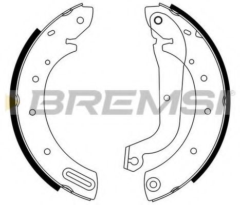 Комплект тормозных колодок BREMSI GF0864