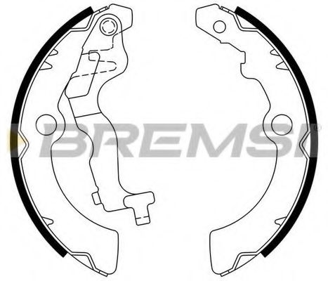 Комплект тормозных колодок BREMSI GF0925