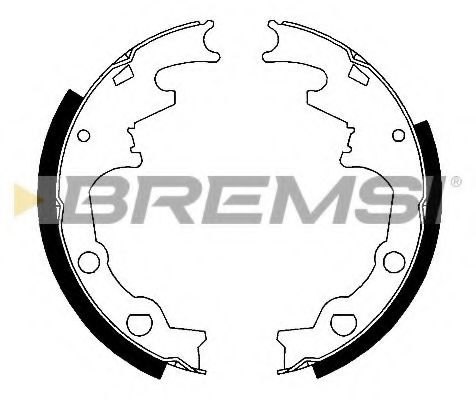 Комплект тормозных колодок BREMSI GF4569