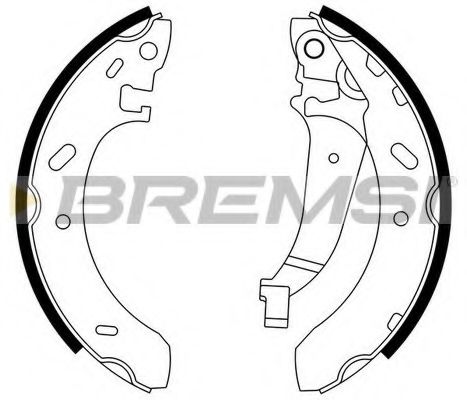 Комплект тормозных колодок BREMSI GF4698