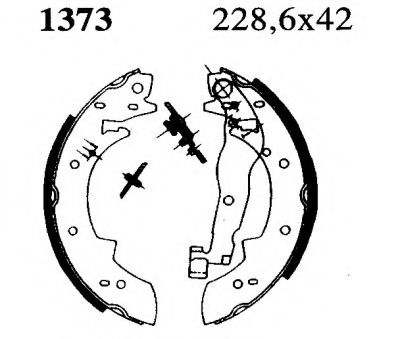 Комплект тормозных колодок BSF 01373