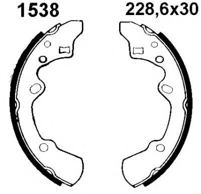 Комплект тормозных колодок BSF 01538