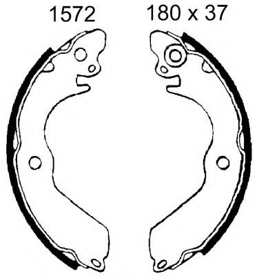 Комплект тормозных колодок BSF 01572