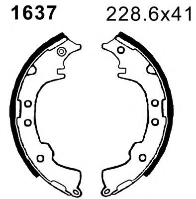 Комплект тормозных колодок BSF 01637