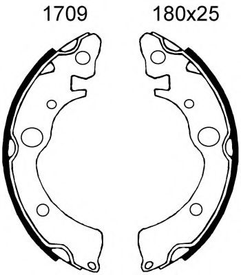 Комплект тормозных колодок BSF 1709