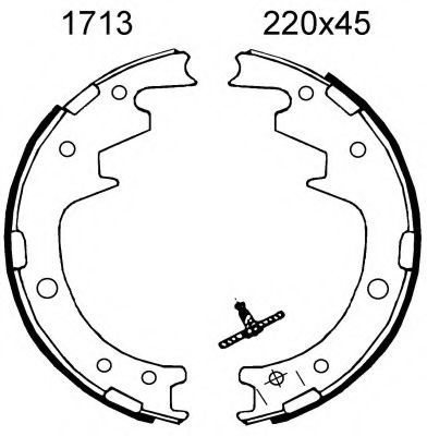 Комплект тормозных колодок BSF 1713