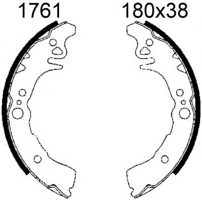 Комплект тормозных колодок BSF 1761