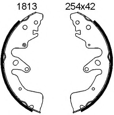 Комплект тормозных колодок BSF 01813