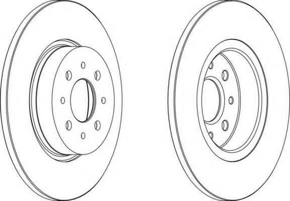 Тормозной диск FERODO DDF1864-1