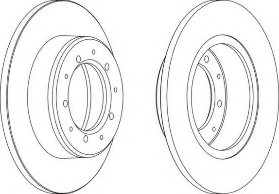 Тормозной диск FERODO DDF283-1