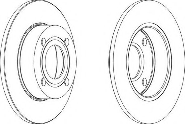 Тормозной диск FERODO DDF563-1