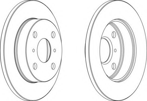 Тормозной диск FERODO DDF566-1