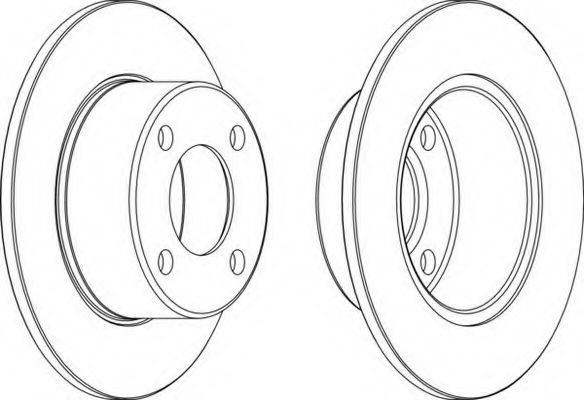 Тормозной диск FERODO DDF625-1