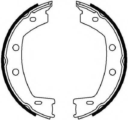 Комплект тормозных колодок, стояночная тормозная система FERODO FSB4032