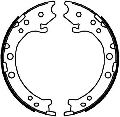 Комплект тормозных колодок, стояночная тормозная система FERODO FSB4044