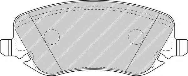 Комплект тормозных колодок, дисковый тормоз FERODO FDB1470