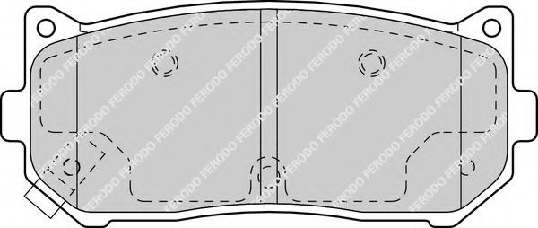 Комплект тормозных колодок, дисковый тормоз FERODO FDB1569