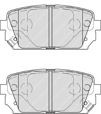 Комплект тормозных колодок, дисковый тормоз FERODO FDB4193