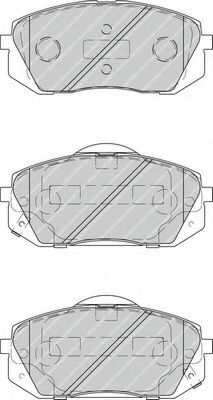 Комплект тормозных колодок, дисковый тормоз FERODO FDB4194