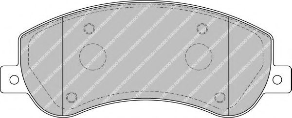 Комплект тормозных колодок, дисковый тормоз FERODO FVR1928