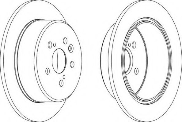 Тормозной диск FERODO DDF1474