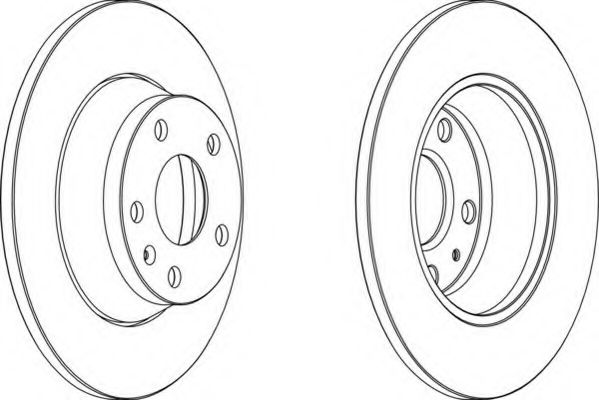 Тормозной диск FERODO DDF1848