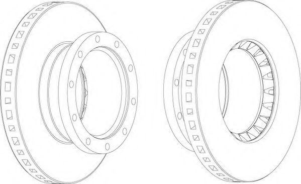 Тормозной диск Brake ENGINEERING 955470